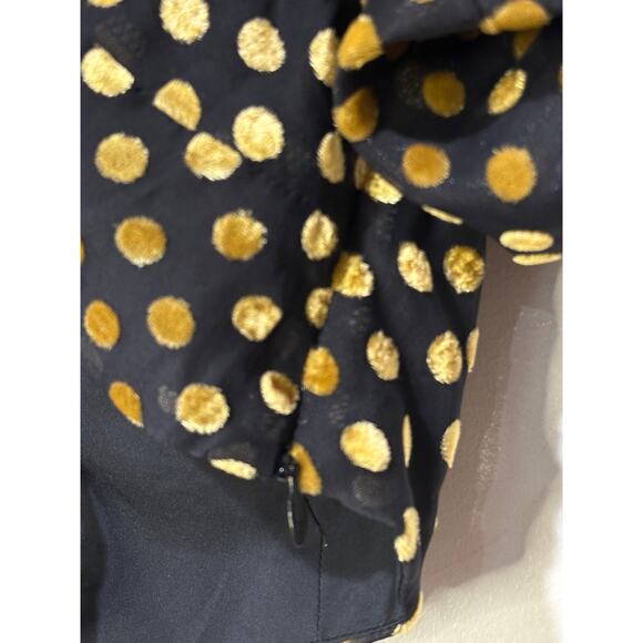 Rhode Resort Lana Top Size 0 XS NWT Dot Jacquard Print Puff Sleeves Tie Keyhole - Picture 7 of 13